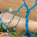 crackle glass bead details is adorned on blue wire twisted branches